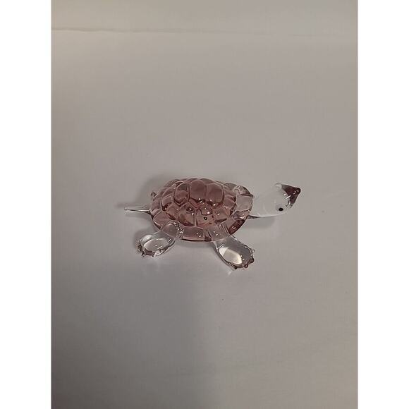 Lenox Crystal Mini Turtle Figurines Set of 3 - Purple Orange Green - Picture 5 of 11